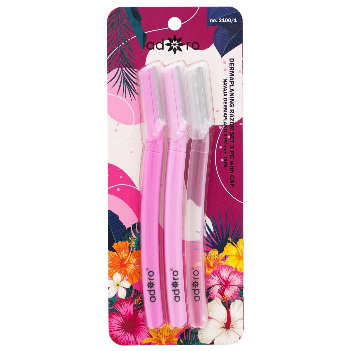 3 PC DERMA-PLANE RAZOR (AWESOME PINK) / FINAL SALE