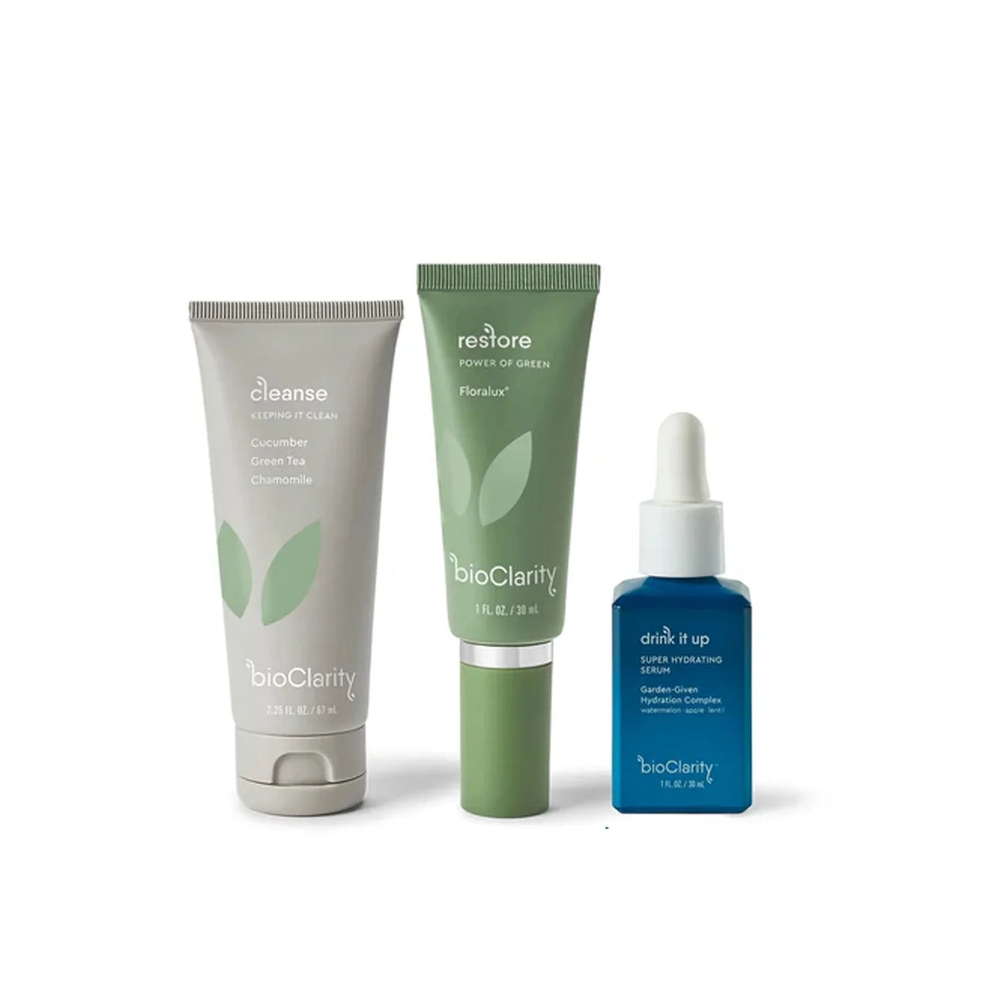BioClarity – Rutina Esencial + Hidratación Profunda (3 pasos)