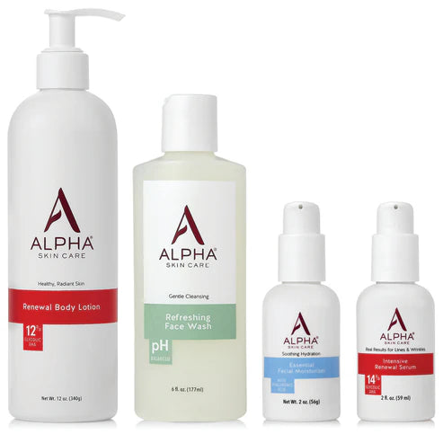 Kit Renovador e Hidratante Alpha – Cuidado Total para Rostro y Cuerpo