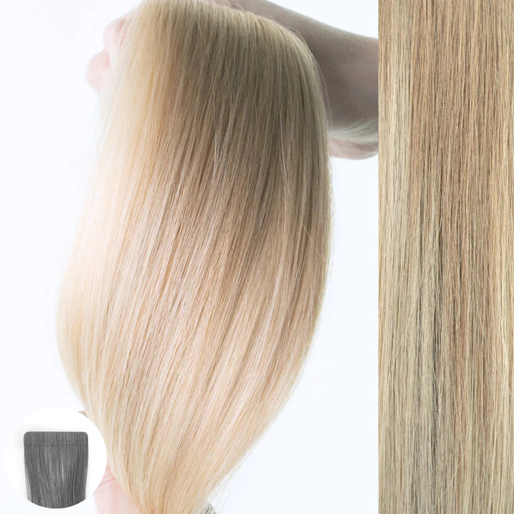 Tape In #18/22 Balayage Straight (10pcs) Hair Extensions - Aqua Hair Extensions